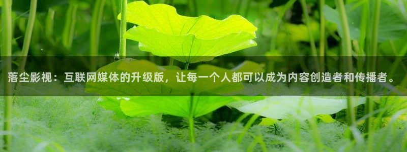 探花视频在线版：落尘影视：互联网媒体的升级版，让每一个人都可以成为内容创造者和传播者。